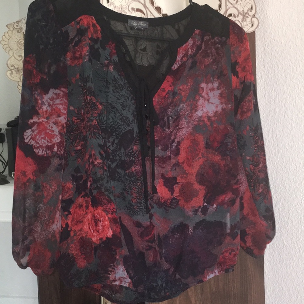 Sheer top blouse